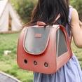 thumbnail image 4 of Sac à Dos pour Chat Pliable et Respirant avec Maille de Ventilation et Fermetures Éclair de Sécurité pour la Marche, le Voyage et le Camping des Animaux - Sangles Ajustables, 4 of 6