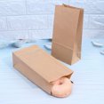 thumbnail image 2 of 100pcs Kraft Paper Food Pouch Square Bottom Packaging Bag Practical Paper Container Takeaway Packing Bag for Shop Restaurant (27x15x9cm), 2 of 9