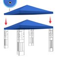 thumbnail image 4 of BenefitUSA 10'X10' Replacement Top Gazebo Canopy Cover Patio Pavilion Sunshade Plyester Single Tier (Blue), 4 of 4