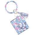 thumbnail image 2 of RKSTN Keychain Large Bracelet Keychain Card Tassel Bangle Key Ring Wristban With Wallet Keychain, 2 of 2