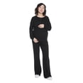 thumbnail image 1 of Paisley Sky Maternity Long-Sleeve Lounge Henley, 1 of 6