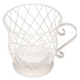 thumbnail image 2 of Coffee  Basket, Coffee Pod Holder Large Capacity  For Office For Home White, 2 of 8