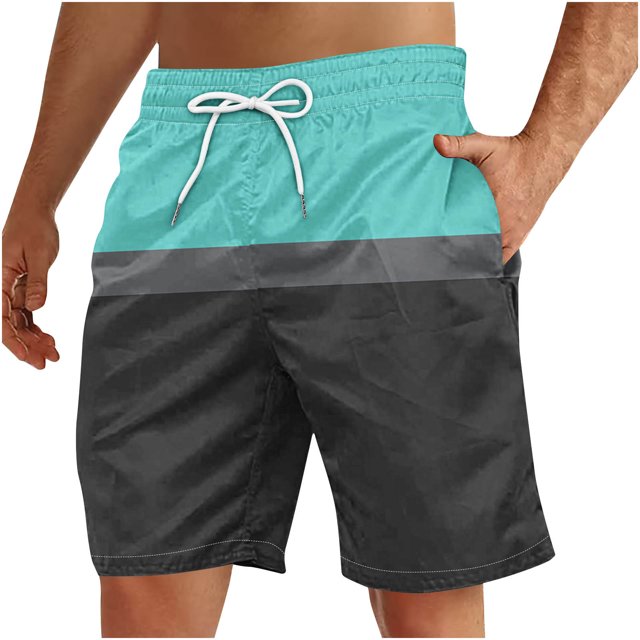 Soki Beach Casual Shorts for Men Drawstring Graphic Shorts on Clearance
