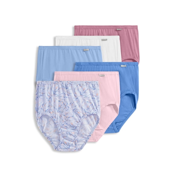 Jockey Women's 100% Cotton Elance Brief - 6 Pack
