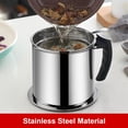 thumbnail image 3 of Kitchen Oil Pot Stainless Steel Oil Filter Household Cooking Oil Fat Separator with Lid, 3 of 7