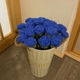 thumbnail image 1 of Knitted Roses Hand Woven Rose Simulation Yarn Knitted Bouquet Floral Decoration Gift, 1 of 1