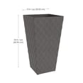 thumbnail image 3 of TierraVerde Avondale Lattice Planter Charcoal 24" H, 3 of 6