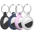 thumbnail image 1 of Airtag Keychain Airtag Holder Silicone for Apple AirTags Tracker, 4 Pack Airtags Case with Key Ring for Dogs, Keys, Backpacks,Multi-Color Airtag Accessories, 1 of 6