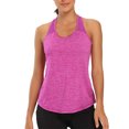 thumbnail image 1 of Posijego Tank Tops for Women Racerback Athletic Tops Loose Yoga Running Gym Sleeveless Shirts, 1 of 8