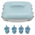thumbnail image 2 of Microwave Corn Cooker, 7 To 8 Minutes Dishwasher Safe 2 Corn Cobs Steamed Corn Box Microwavable  For Kitchen Blue,Beige, 2 of 8