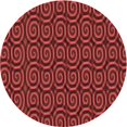 thumbnail image 1 of Ahgly Tapis Rond Lavable en Machine Intérieur Transitionnel Rouge Cramoisi, 8 Pieds Rond, 1 of 7