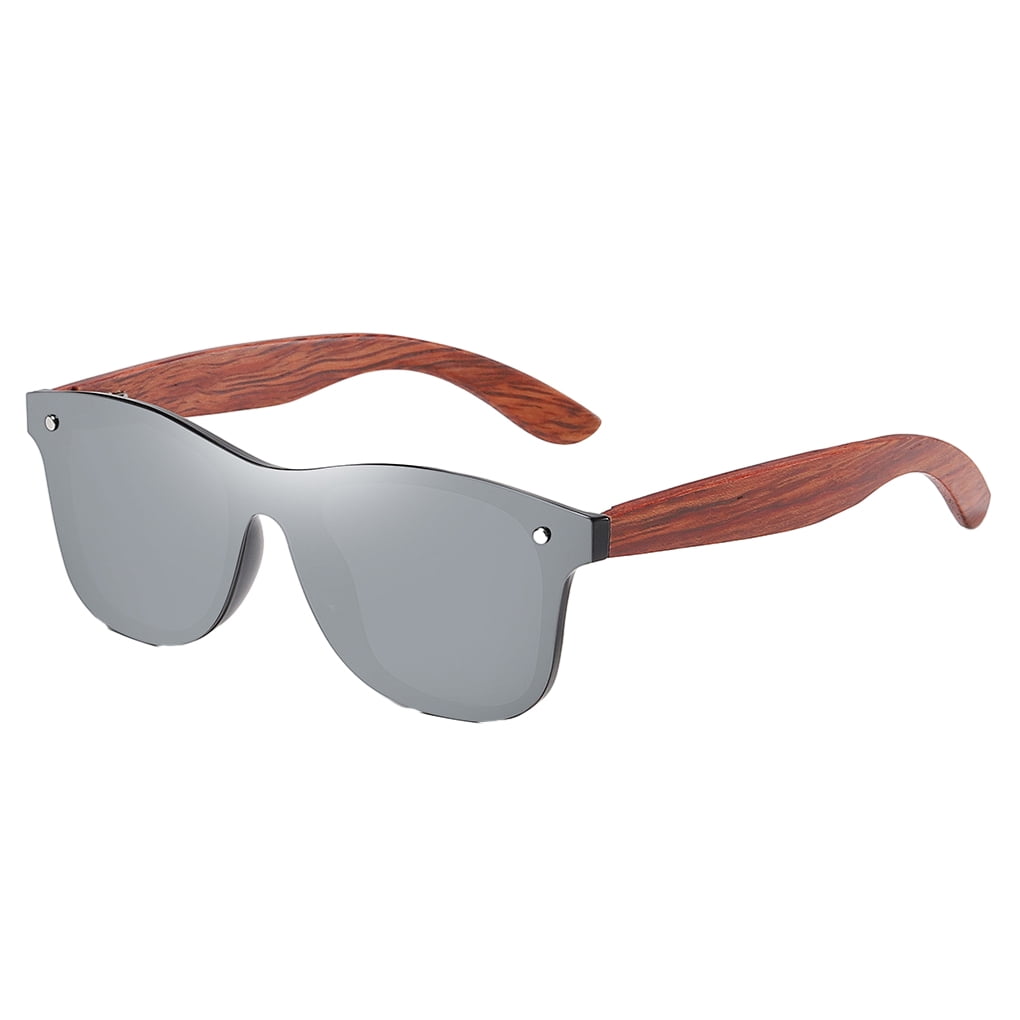 letairis Lunettes de Soleil Rétro Polarisées pour Femmes à Verres Miroir Options de Verres Colorés Protection à la Mode Unisexe Argent 1 Ensemble