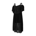 thumbnail image 2 of goowrom Robe d'Halloween pour Femmes, Col Bateau Épaules Dénudées une Pièce, 2 of 9