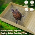 thumbnail image 4 of LNGOOR Tortoise Food Dish Reptile Water Food Bowls with Anti-Slip Ramp Reptile Water Dish Reusable Turtle Reptile Pool Tortoise Habitat Accessories for Turtles Horned Frogs and Lizards 36, 4 of 8