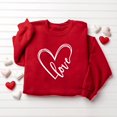 thumbnail image 1 of Fall TIMIFIS Chandails de la Saint-Valentin pour Femmes Cœur Chandail Chemises Mode Manches Longues Col Rond chandail Hauts - Printemps/été, 1 of 4