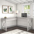 thumbnail image 4 of Bureau en L Key West de Bush Furniture, pin vieilli, 4 of 5