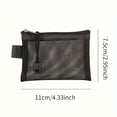 thumbnail image 2 of CHUANK Mini Mesh Coin Purse  Zipper Portable Clutch Wallet  Versatile Simple Storage Bag  for Boys Girls Small Card Bag, 2 of 7