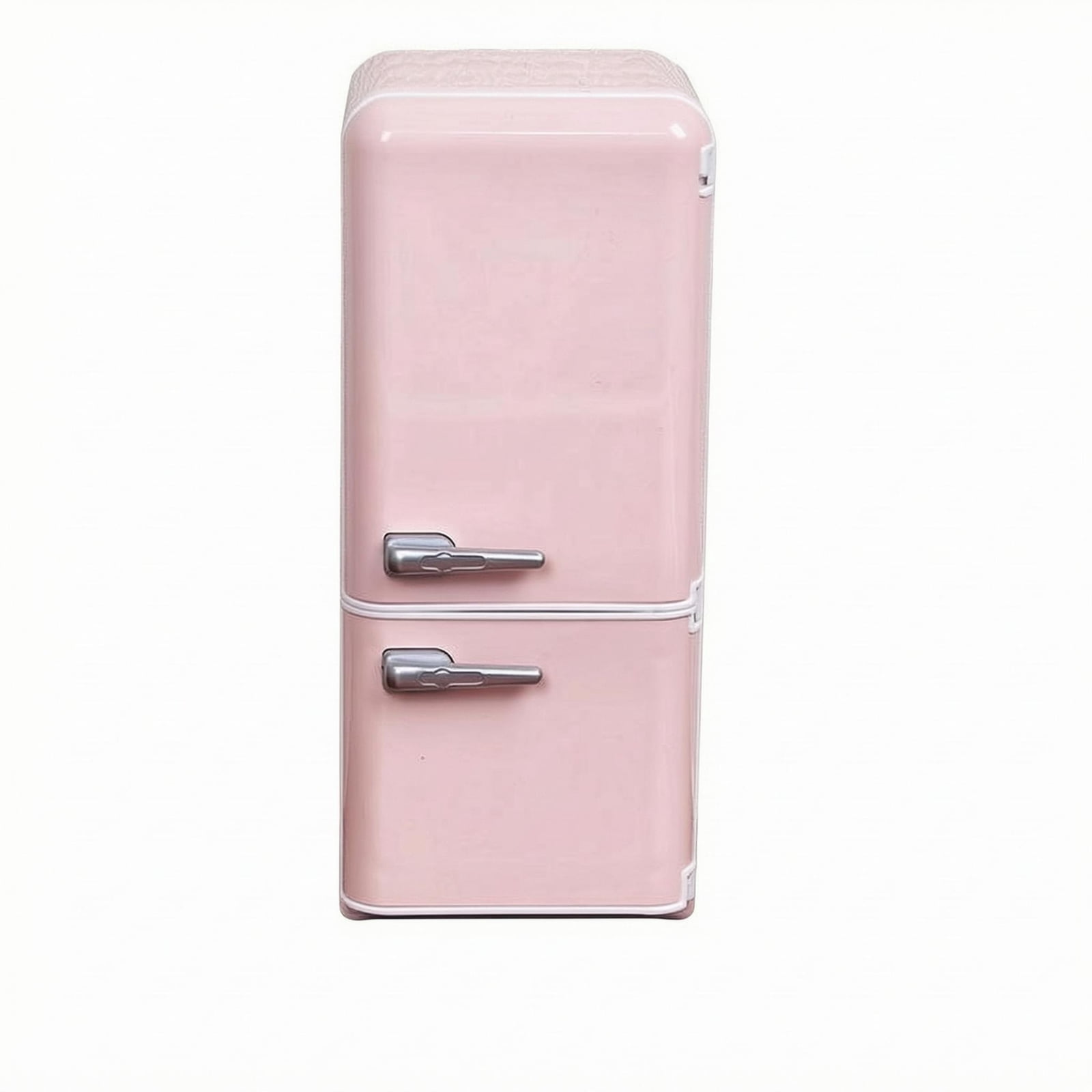kowaku Dollhouse Refrigerator Interior Light Miniature Refrigerator Openable Door Dollhouse Fridge, Pink