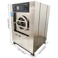 thumbnail image 2 of 3 in1 Front Load Industrial Laundry Washer Automatic Washing Spinning Drying Machine 220V 3 Phases, 2 of 13