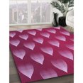 thumbnail image 3 of Ahgly Company Tapis Rond Lavable en Machine Intérieur Transitionnel Rouge Cramoisi, 4 Pieds Rond, 3 of 7
