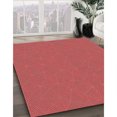 thumbnail image 3 of Ahgly Company Machine Washable Indoor Square Transitional Red Area Rugs, 8' Square, 3 of 7