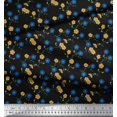 thumbnail image 3 of Soimoi polyester Crepe Fabric Leaves & Floral Print Fabric by Yard 42 Inch Wide, 3 of 3