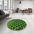 thumbnail image 4 of Ahgly Tapis d'Intérieur Lavable en Machine Carré Vert Émeraude Profond, 6 Pieds Carré, 4 of 7