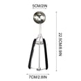 thumbnail image 3 of Clearance! Stainless Steel Cookie and Ice Cream Scoop, Cookie Dough Baking Tool, Small, Medium & Large Options, Ice Cream Spoon for Dessert Preparation, 3 of 5