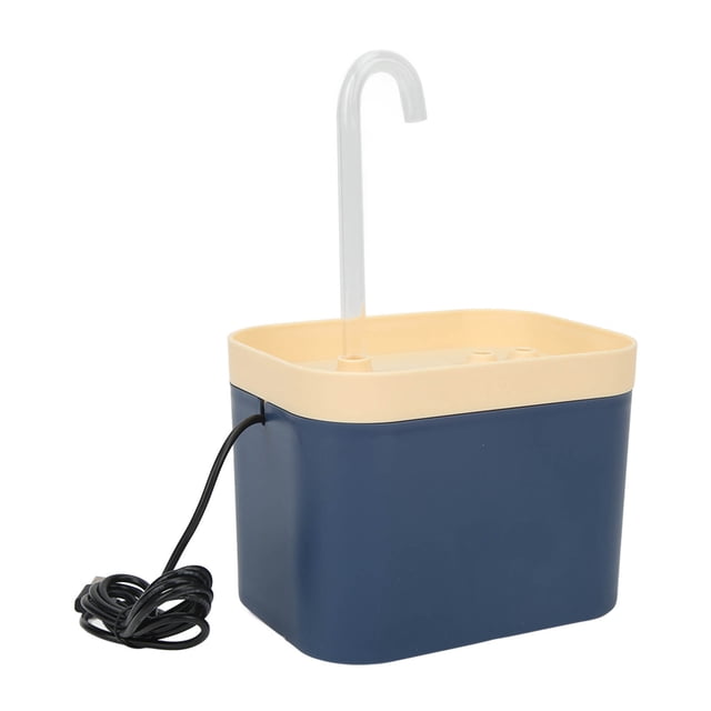 Pet Drinking Fountain, IPX8 Waterproof Cat Water Fountain For Dogs Deep Sea Blue