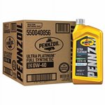 Pennzoil Ultra Platine synthétique complète 0W-40 Huile de moteur (1 Quart, Cas de 6)