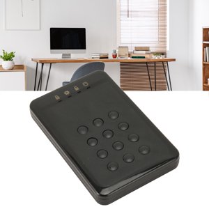 Encrypted Hard Drive Enclosure, Waterproof External Hard Drive Enclosure Portable 2.5inch USB3.0  for Computer