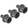 thumbnail image 1 of Unique Bargains UPVC Reducer Pipe Fitting 32mm OD 16mm Barbed, 3 Pack Straight Coupling Adapter Connector, Grey, 1 of 5