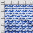 thumbnail image 2 of oneOone Polyester Spandex Dark Blue Fabric Asian Wave Craft Projects Decor Fabric Printed By The Yard 56 Inch Wide, 2 of 4