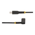 thumbnail image 4 of StarTech.com 3ft (1m) Durable USB-C to Lightning Cable - Right-Angled Heavy Duty Aramid Fiber USB Type-C to Lightning Charging/Sync Cord - Apple MFi Certified - Rugged iPhone Lightning Cable - Lightning cable - 24 pin USB-C male to Lightning male - 3.3 ft - black, 4 of 5