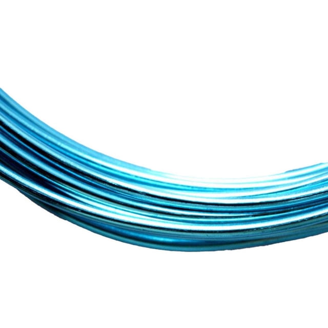 Aluminum Wire Thickness Bendable Wires Handy Installation Long-time Bike Easy to Use Handy Installation Durability Rust-proof for Crafts DIY Lake blue