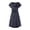 Navy, variant on Ketyyh-chn99 Maternity Dress Womens Maternity Summer Short Sleeve Striped Print Nursing Dress For Breastfeeding With Belt Navy,XL