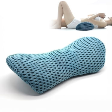 HIDETEX Lumbar Support Pillow - Premium Memory Foam Back Support Cushion for Car Seat, Office Chair, Recliner and Bed