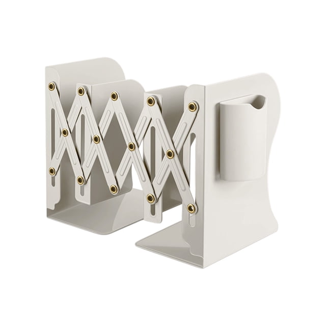Qocolhg Deals of The Day! Retractable Book Stand With Brush Pot Bookshelf Integrated Desktop Storage Rack Student Baffle Book Clip Folding Fixed, Christmas Birthday Gifts, Home Essentials!