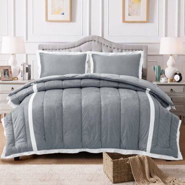Ensemble de Couette en Alternative au Duvet à Motif Rayé