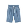 thumbnail image 1 of MAWCLOS Women's High Waist Beach Shorts, Light Blue, XXL, 1 of 2