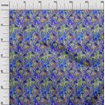 thumbnail image 3 of oneOone Rayon Medium Blue Fabric Abstracts Sewing Material Print Fabric By The Yard 56 Inch Wide, 3 of 5