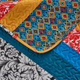 thumbnail image 5 of JML 3-Piece Quilt Set, Queen, Orange & Blue, Soft Microfiber, 320GSM, Bedding Set, 5 of 5