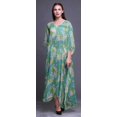thumbnail image 2 of Bimba Kaftan Long de Plage à Fleurs pour Femmes, Tenue de Plage, Paréo de Bikini, Robe Maxi - S-L, 2 of 5