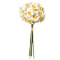 thumbnail image 1 of Artificial Flower Bundle Simulation Floral Decor Home Office artificial flower bundle Plant Ornament Wedding Fake Flower Bouquet, White, 1 of 9