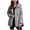 Grey, variant on Splozh Women's Oversized Denim Jacket Women Fashion Elegant Solid Color Jacket Women Coats Wool Blend Holiday Trench Coat Green,L