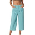 thumbnail image 1 of ShomPort Pantalon de Golf pour Femmes, Tenue de Bureau Décontractée, Ample, Extensible, Pantalon Court de Travail, Léger, Athlétique, Pantalon de Bureau, 1 of 5