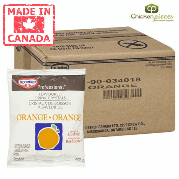Oetker Flavour Orange Crystals 425g/15oz (12/Case) - Canadian Made