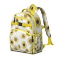 thumbnail image 4 of Retro Wildflower School Backpack for Student Lightweight Adjustable Padded Straps Chest Buckle Spacious Durable Bookbag for Daily Use, 4 of 4