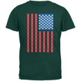 thumbnail image 1 of St. Patricks Day - American Flag Party Cups Forest Green Adult T-Shirt, 1 of 1