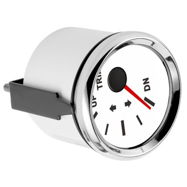 Boat Trim Trim Gauge Meter Boat Trim Trim Gauge IP67 Waterproof with Red Backlight 52mm Boat Yacht Marine